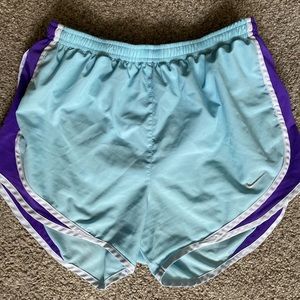 Light Blue/Purple NIKE Running Shorts